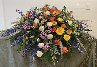 Colorful Memories Casket Spray