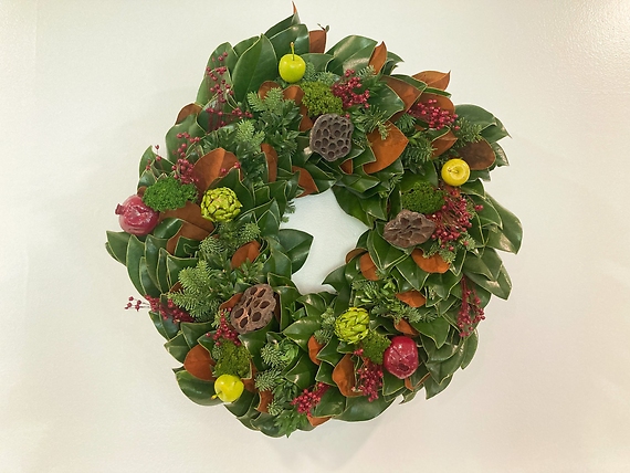 Magnolia Wreath - Colonial Trimmings