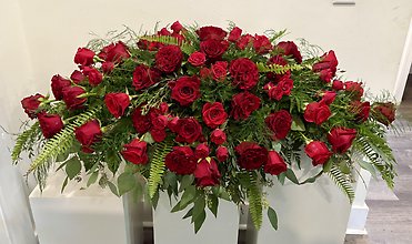 Loving Roses Casket Spray