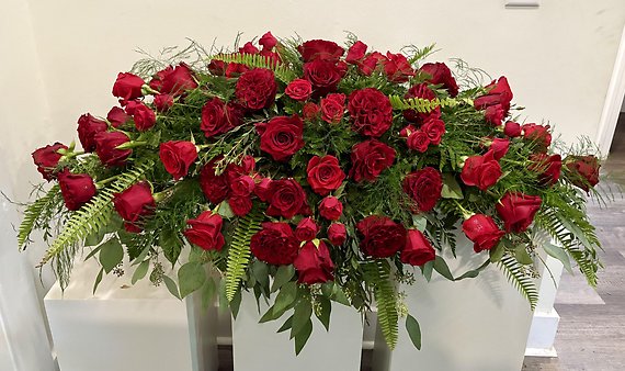 Loving Roses Casket Spray
