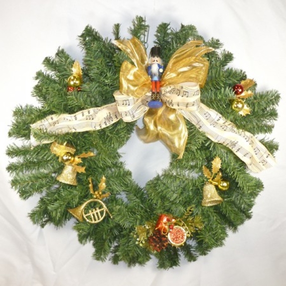 Nutcracker 24\" Holiday Wreath
